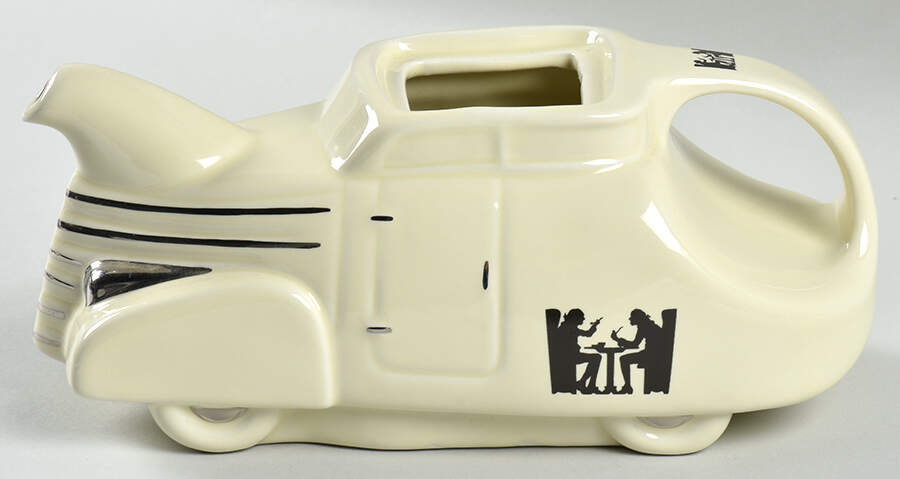 Silhouette Automobile Teapot No Lid by Hall-1