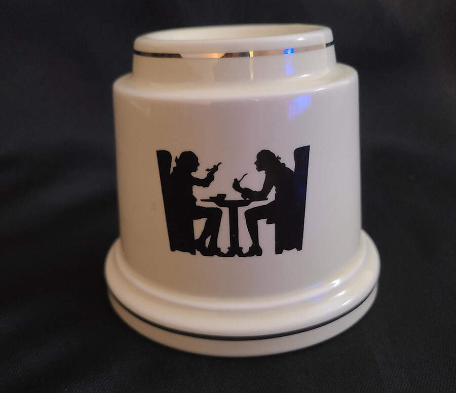 Silhouette Hurricane Lamp No Globe by Hall-1