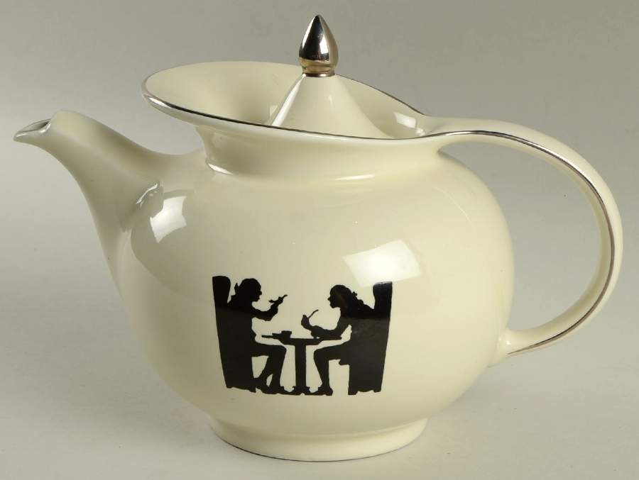 Silhouette Windshield Teapot & Lid by Hall-1