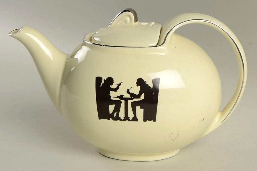 Silhouette Hook Cover Teapot & Lid by Hall-1