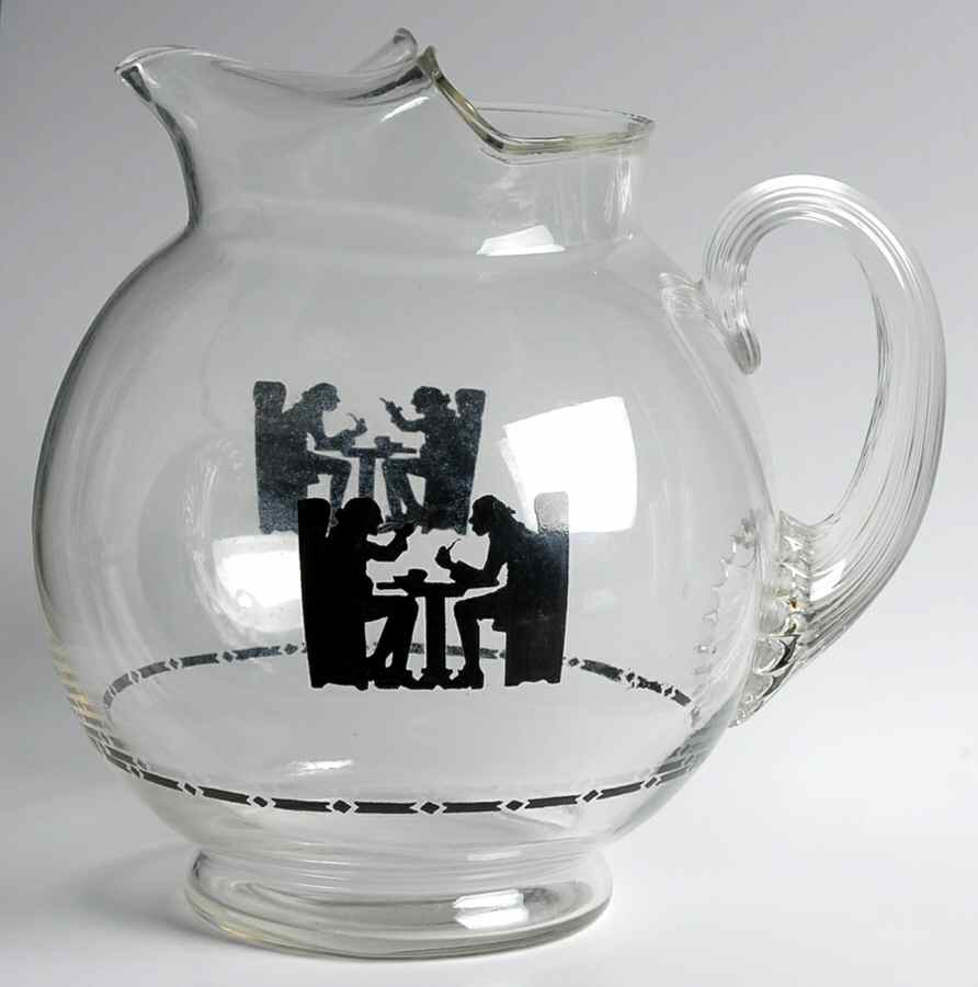 Silhouette 82 Oz Glassware Macbeth-Evans Pitcher by Hall-1