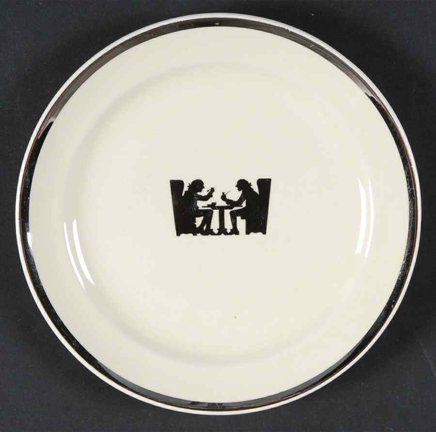 Silhouette Bread & Butter Plate by Hall-1