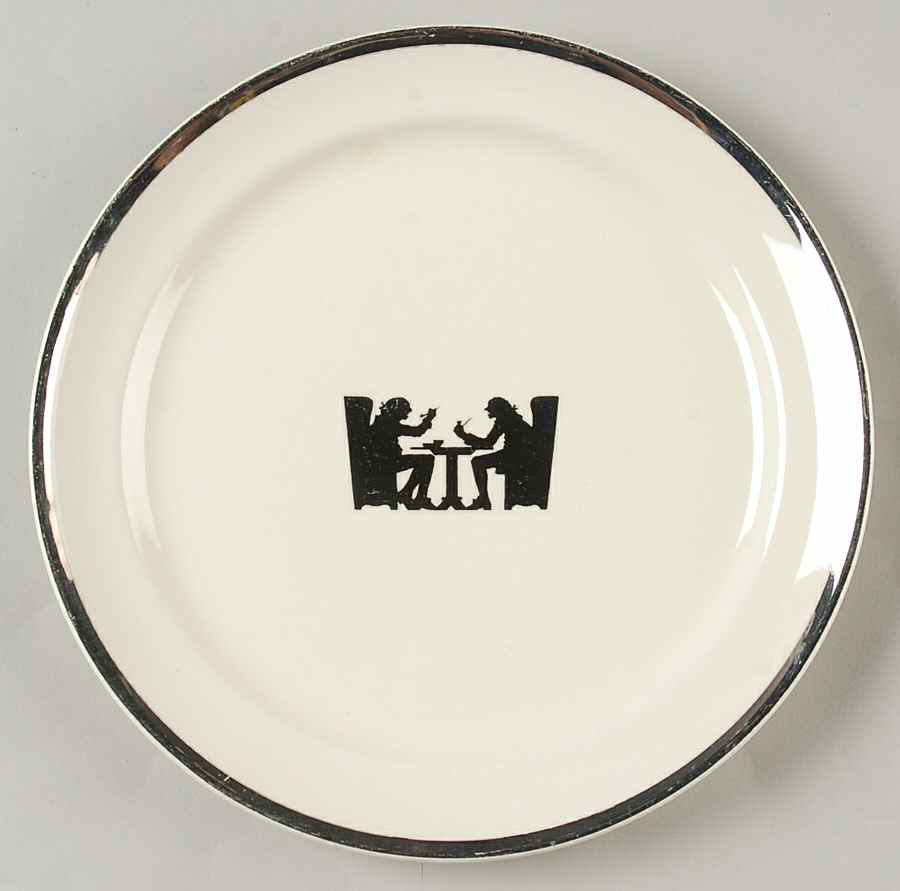 Silhouette Salad Plate by Hall-1