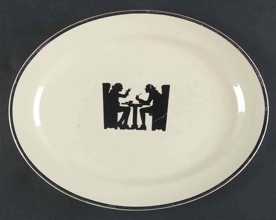 Silhouette 11" Oval Serving Platter by Hall-1