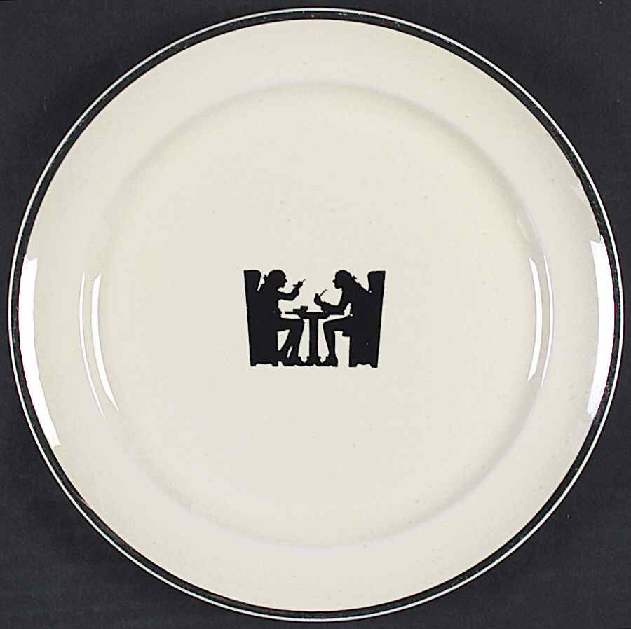 Silhouette Breakfast Plate by Hall-1