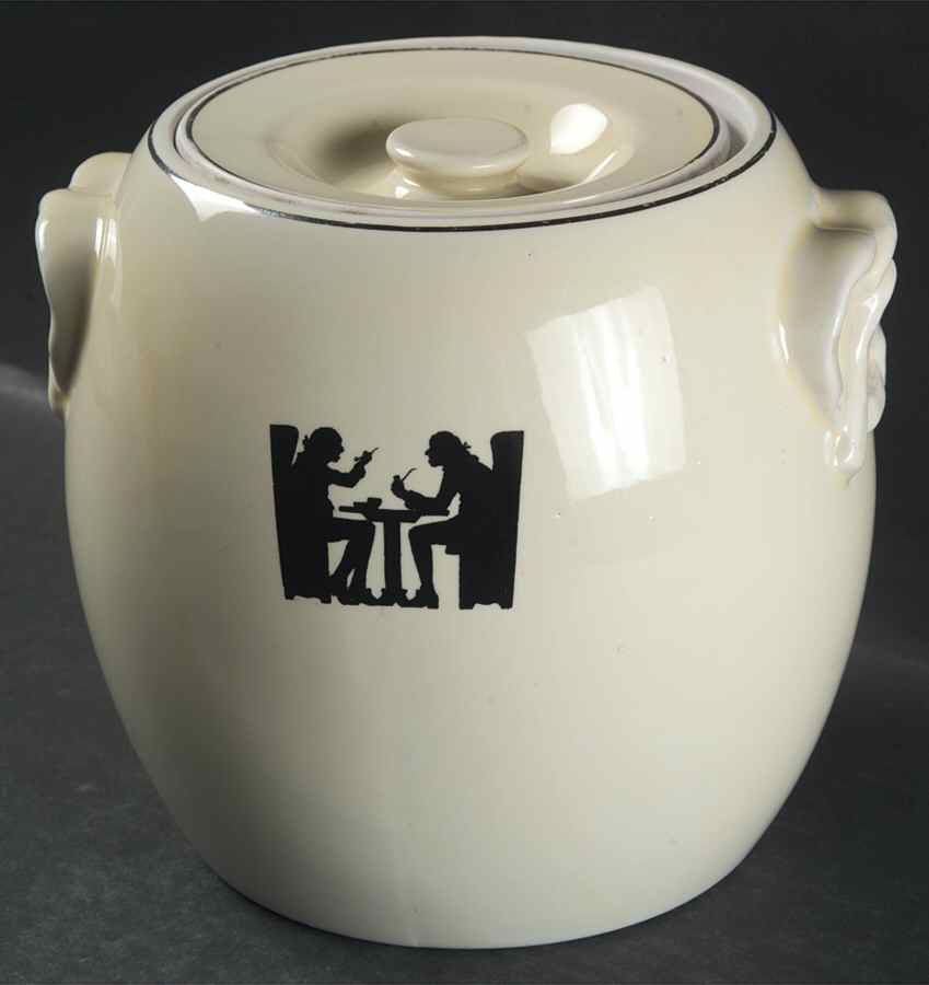 Silhouette Pretzel Jar & Lid by Hall-1