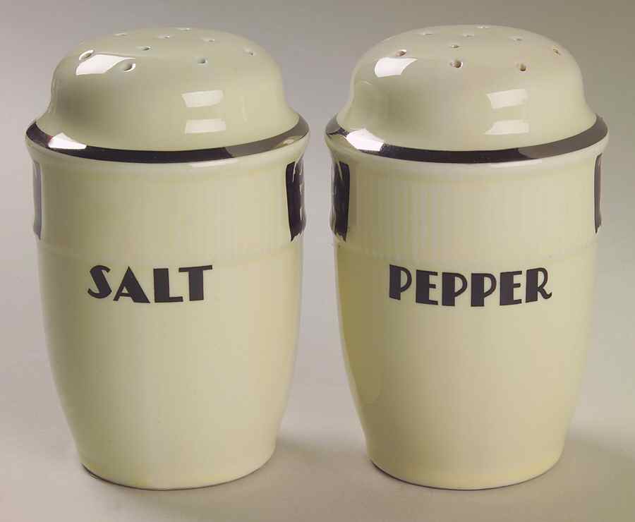 Silhouette Medallion Salt & Pepper Set by Hall-1