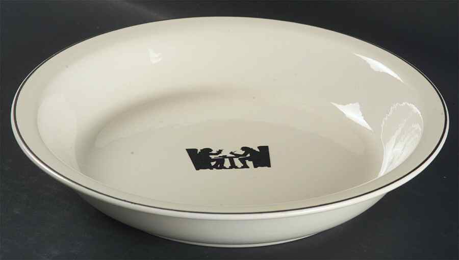 Silhouette Pie Serving Plate by Hall-1