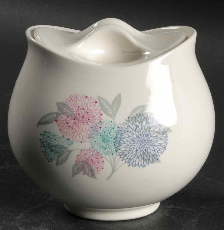 Spring Sugar Bowl & Lid by Hall-1