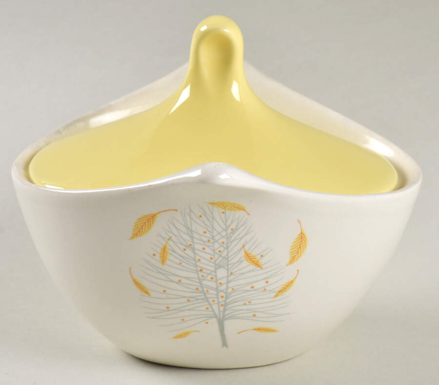 Sunglow Sugar Bowl & Lid by Hall-1