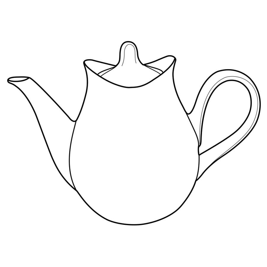 Sunglow Teapot & Lid by Hall-1