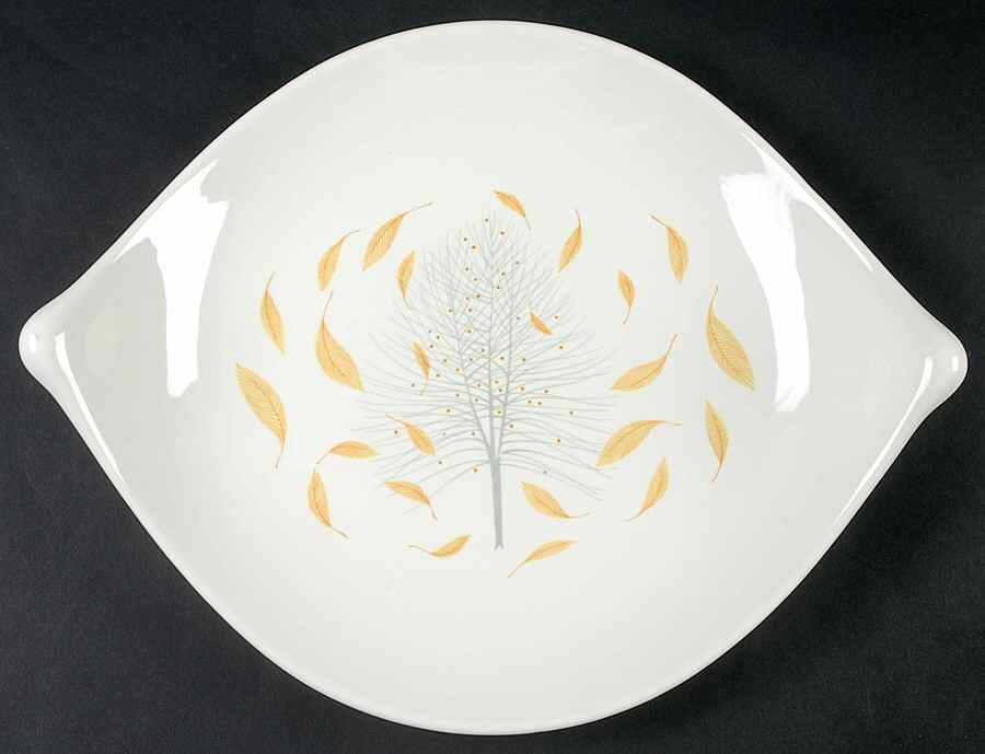 Sunglow 13" Oval Serving Platter by Hall-1