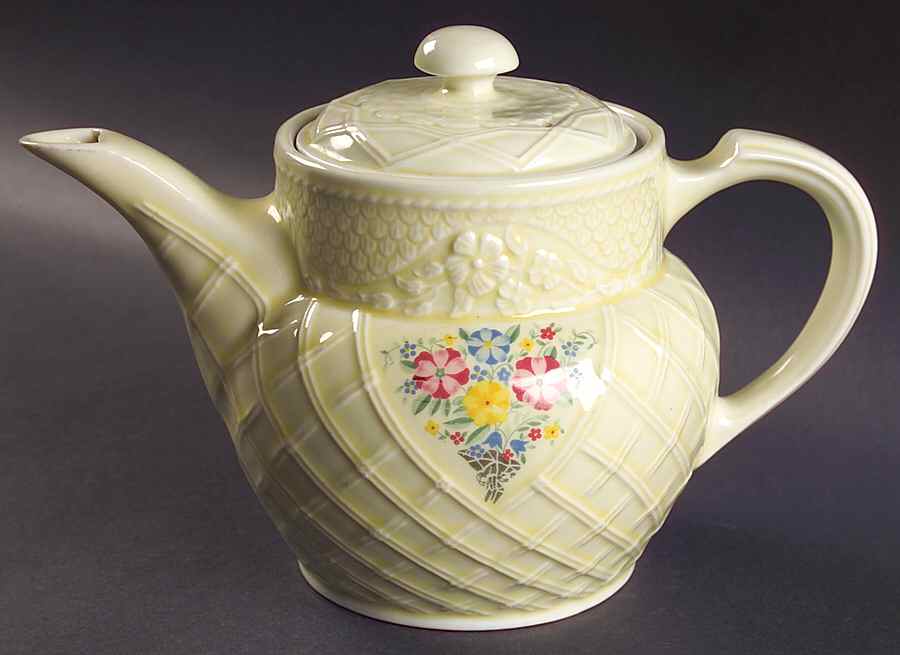 Trellis Coffee Pot & Lid by Hall-1