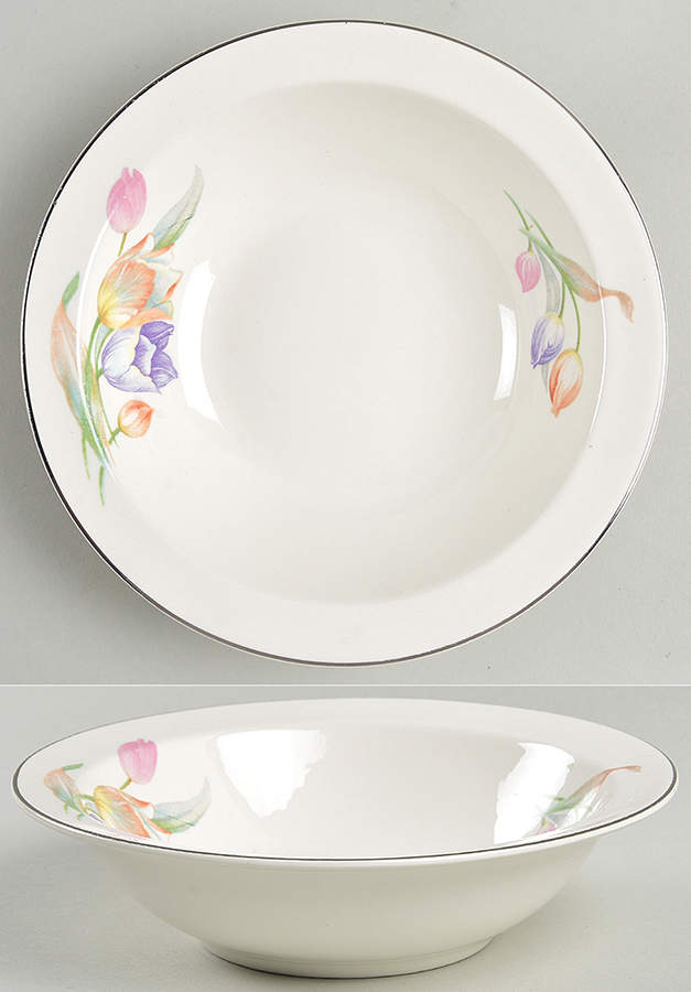 Tulip Rim Cereal Bowl by Hall-1