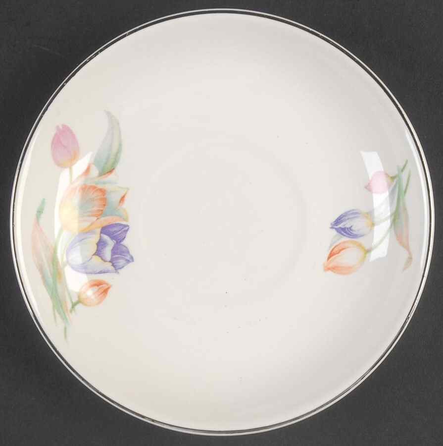 Tulip Saucer for St Denis Cup by Hall-1