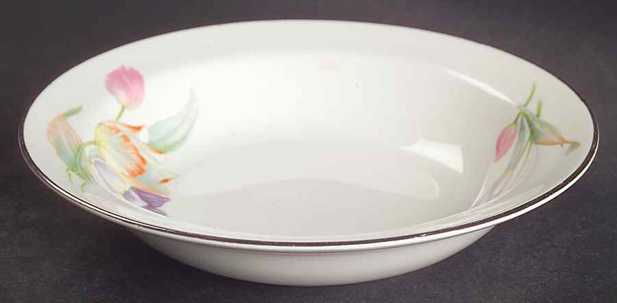 Tulip Rim Fruit/Dessert (Sauce) Bowl by Hall-1