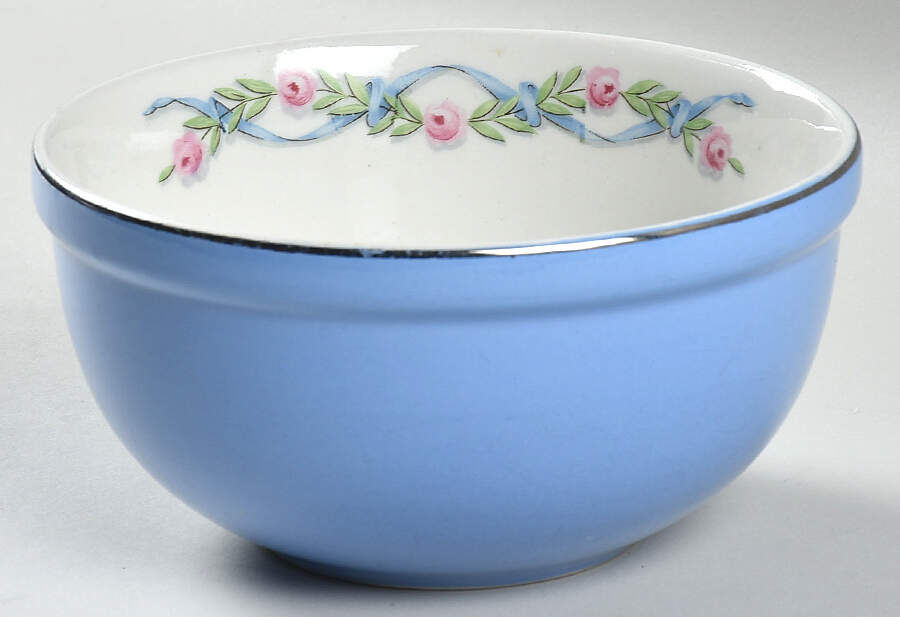 Wildfire (Gold Trim) 6" Thick Rim Bowl by Hall-1