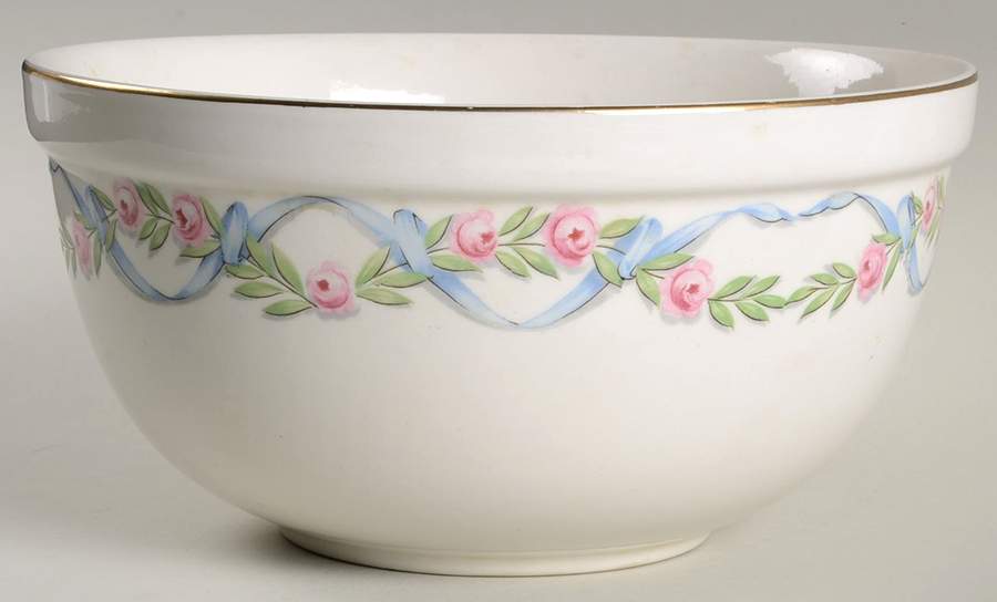 Wildfire (Gold Trim) 8" Thick Rim Bowl by Hall-1