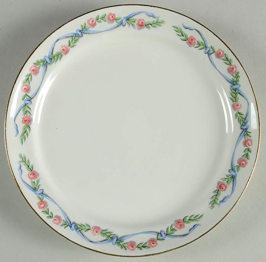 Wildfire (Gold Trim) Dessert/Pie Plate by Hall-1