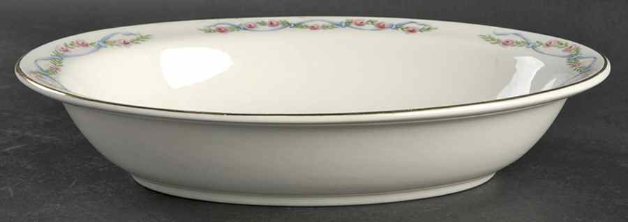 Wildfire (Gold Trim) 10" Oval Vegetable Bowl by Hall-1