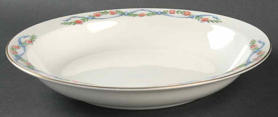 Wildfire (Gold Trim) Rim Soup Bowl by Hall-1