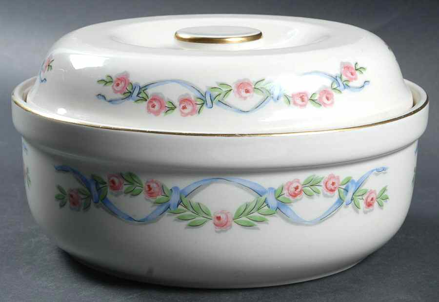 Wildfire (Gold Trim) 2 Qt Thick Rim Round Covered Casserole by Hall-1