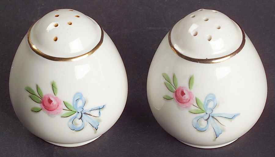 Wildfire (Gold Trim) Teardrop Shape Salt & Pepper Set by Hall-1