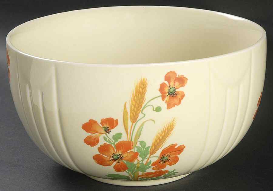 Wild Poppy 9" 3 1/2 Qt Radiance Bowl by Hall-1