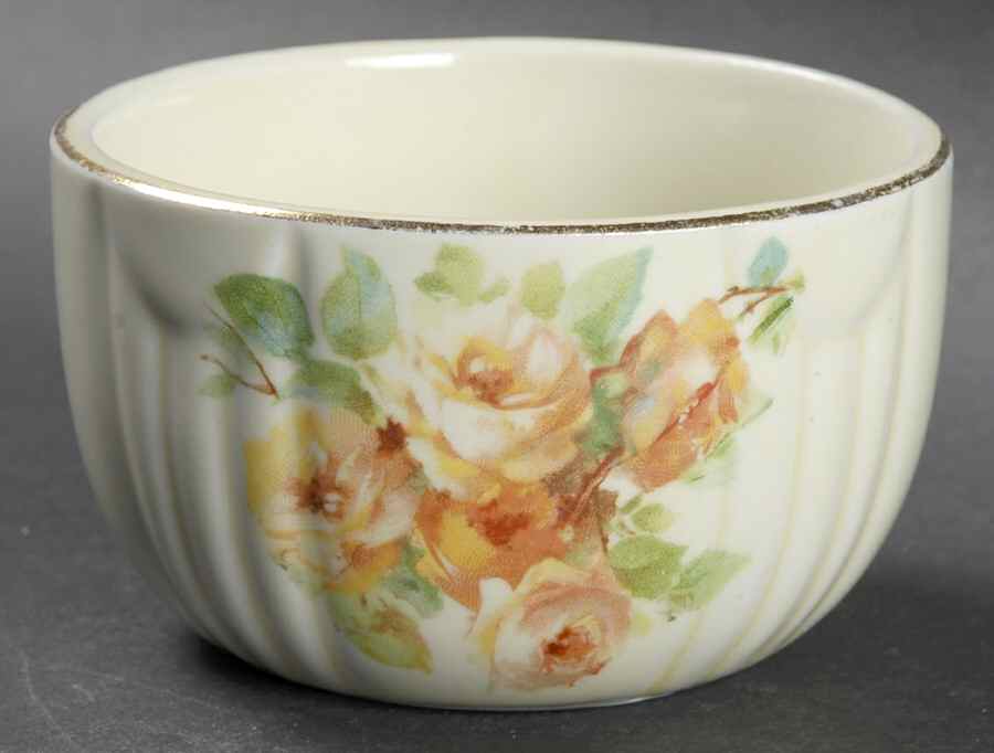 Yellow Rose Custard Cup by Hall-1