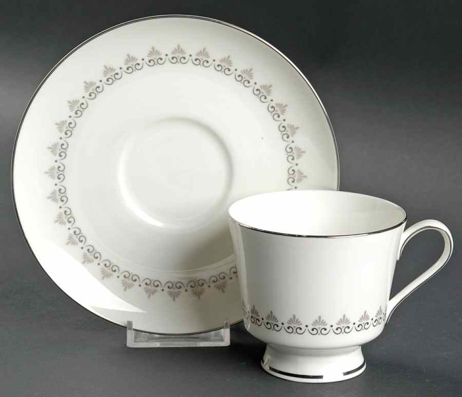 Classic Footed Cup & Saucer Set by Hallmark-1