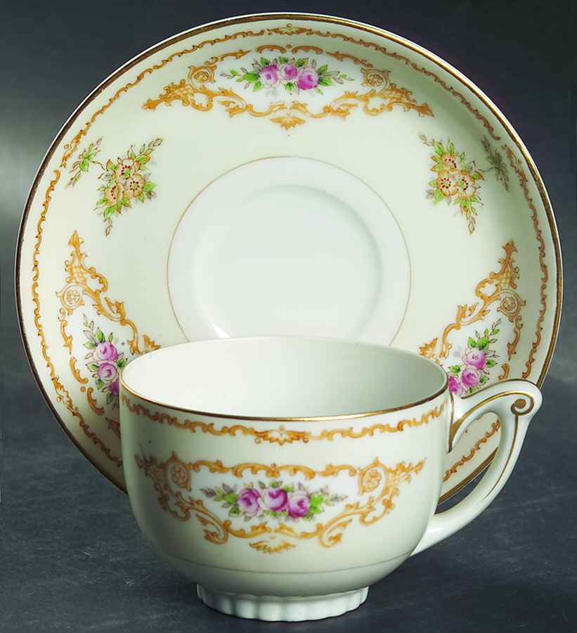 Melody Flat Cup & Saucer Set by Holly China-1