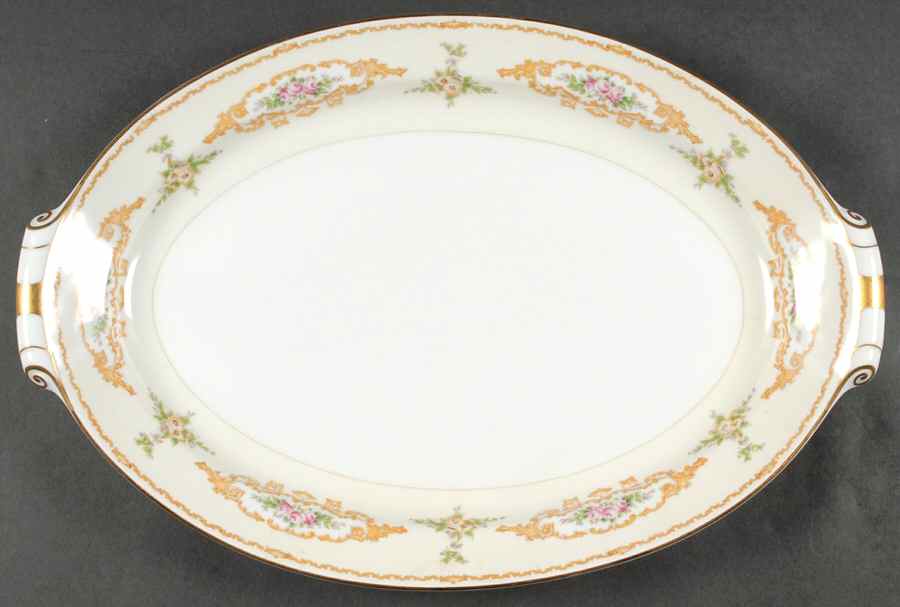 Melody 17" Oval Serving Platter by Holly China-1