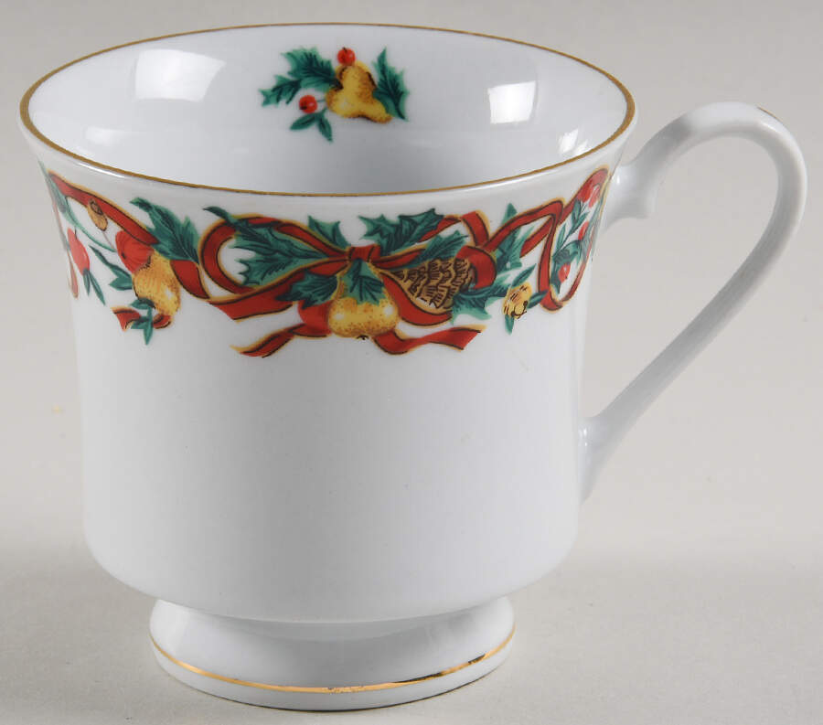 Holiday Ribbon Footed Cup by Home Accents-1