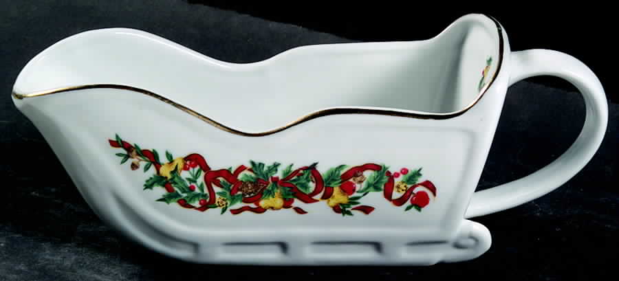 Holiday Ribbon Gravy Boat by Home Accents-1