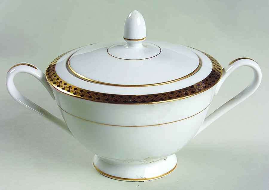 Montclair Sugar Bowl & Lid by Hampton (Japan)-1