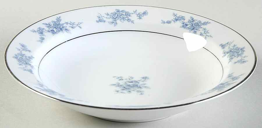 Sheffield Blue Rim Soup Bowl by Hampton (Japan)-1