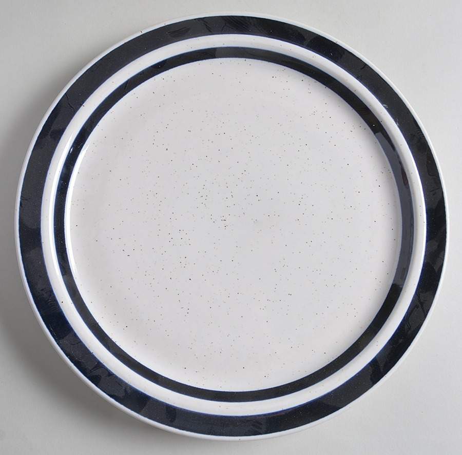 Blue Nordiska 12" Chop Plate (Round Platter) by Haniwa-1