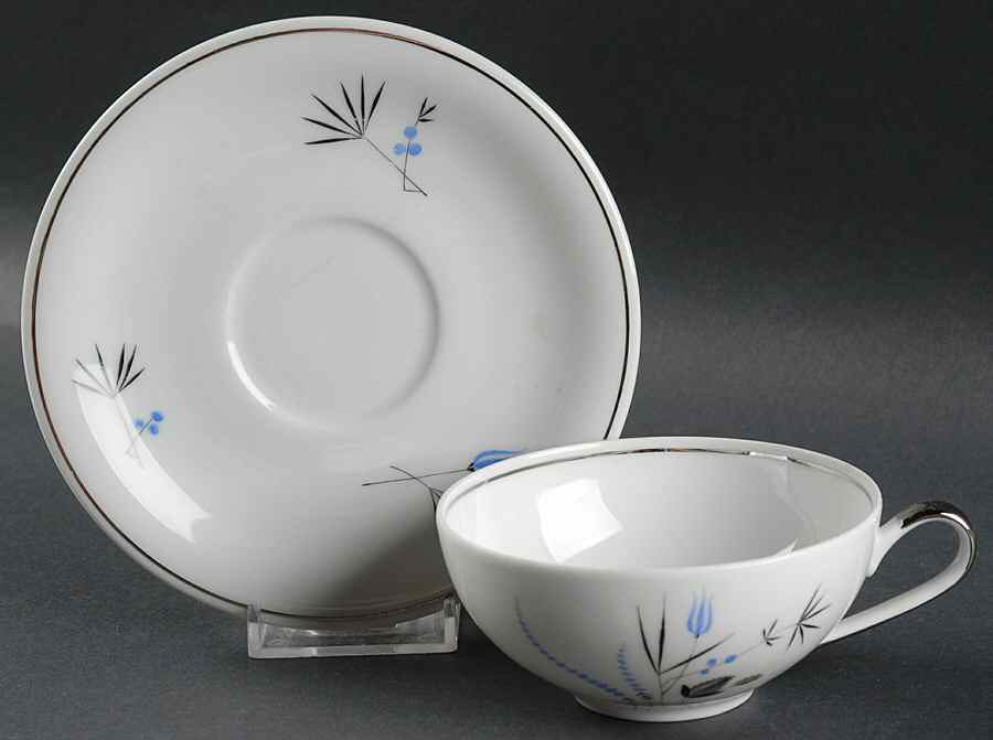 Arlington Flat Cup & Saucer Set by Home Arts-1
