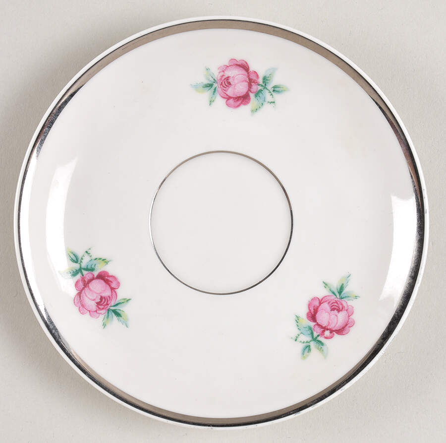 Dresden Rose Saucer for Demitasse Cup by Home Arts-1
