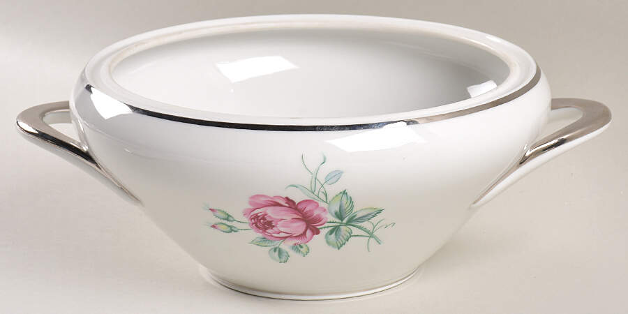 Dresden Rose Round Vegetable No Lid by Home Arts-1