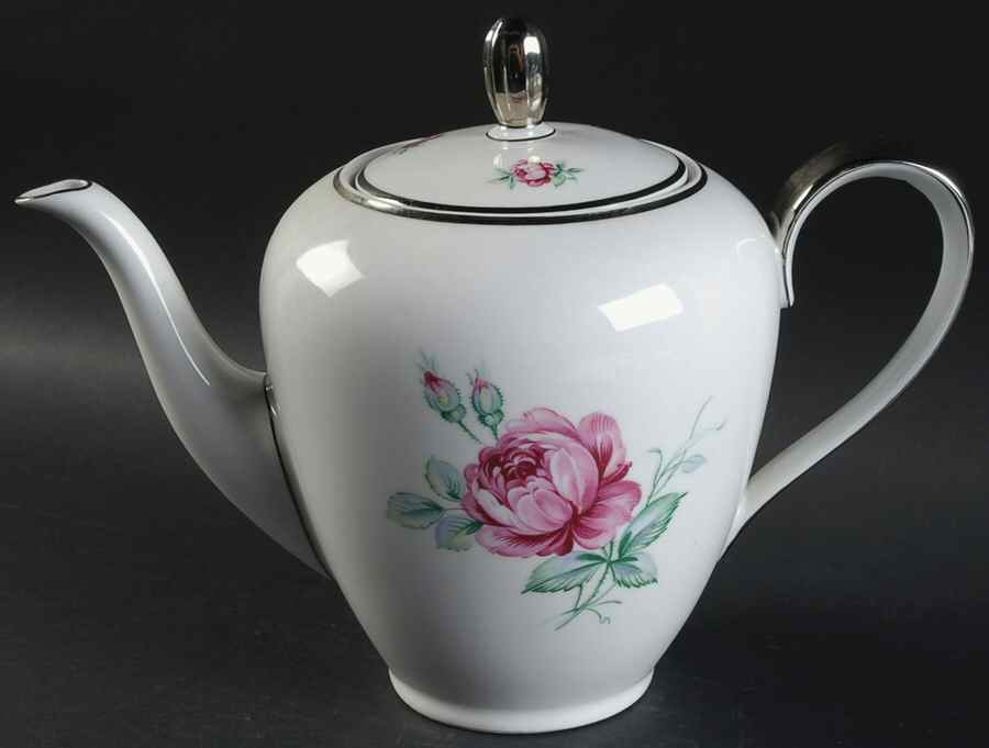 Dresden Rose Coffee Pot & Lid by Home Arts-1