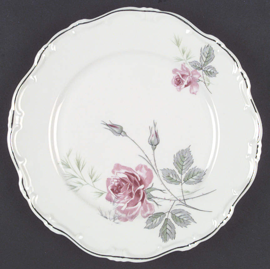 Enchanted Rose Pink Dinner Plate by Home Arts-1