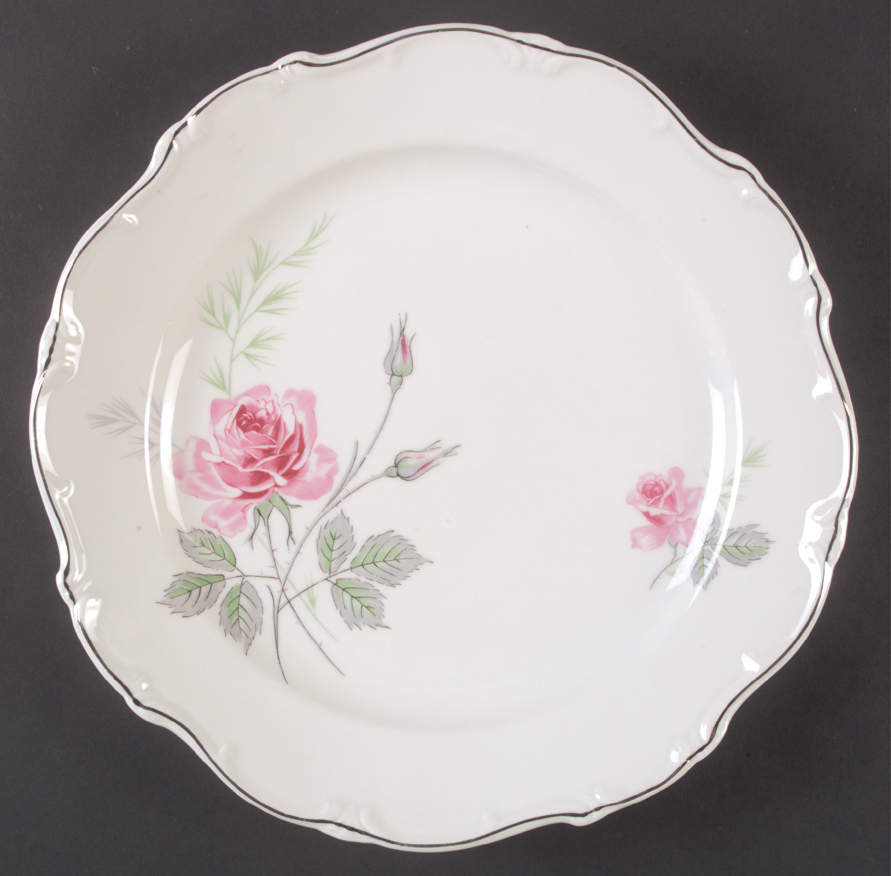 Enchanted Rose Pink 11" Chop Plate (Round Platter) by Home Arts-1