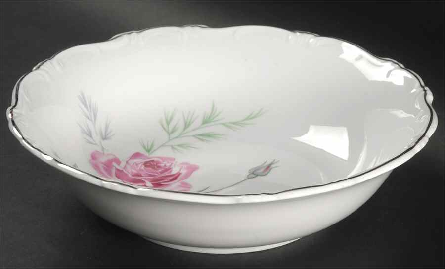 Enchanted Rose Pink 9" Round Vegetable Bowl by Home Arts-1
