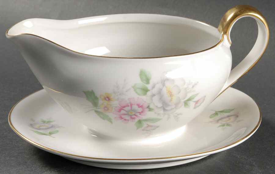 Tropic Fantasy Gravy Boat with Attached Underplate by Home Arts-1