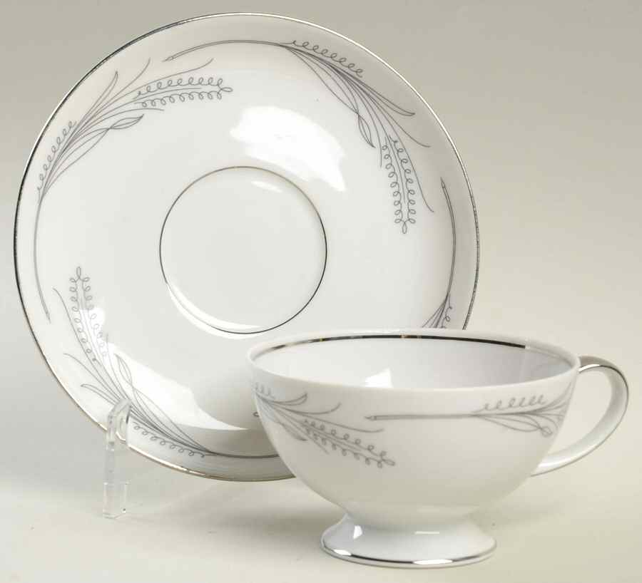 Wheaton Footed Cup & Saucer Set by Home Arts-1