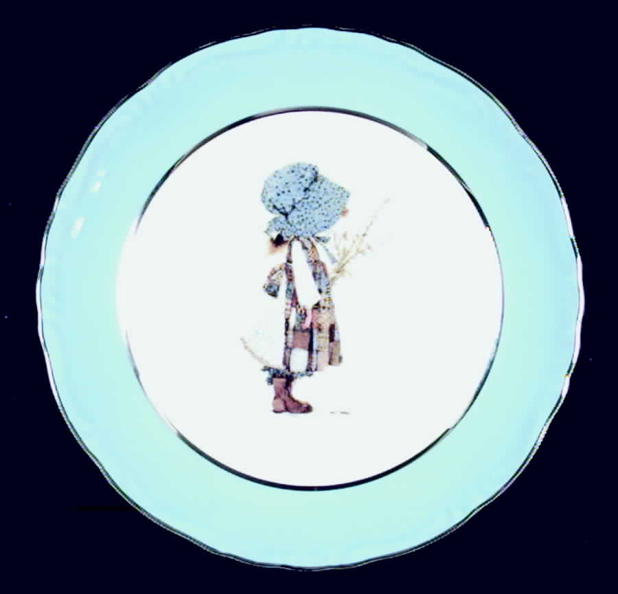 Blue Girl(Platinum) Bread & Butter Plate by Holly Hobbie-1