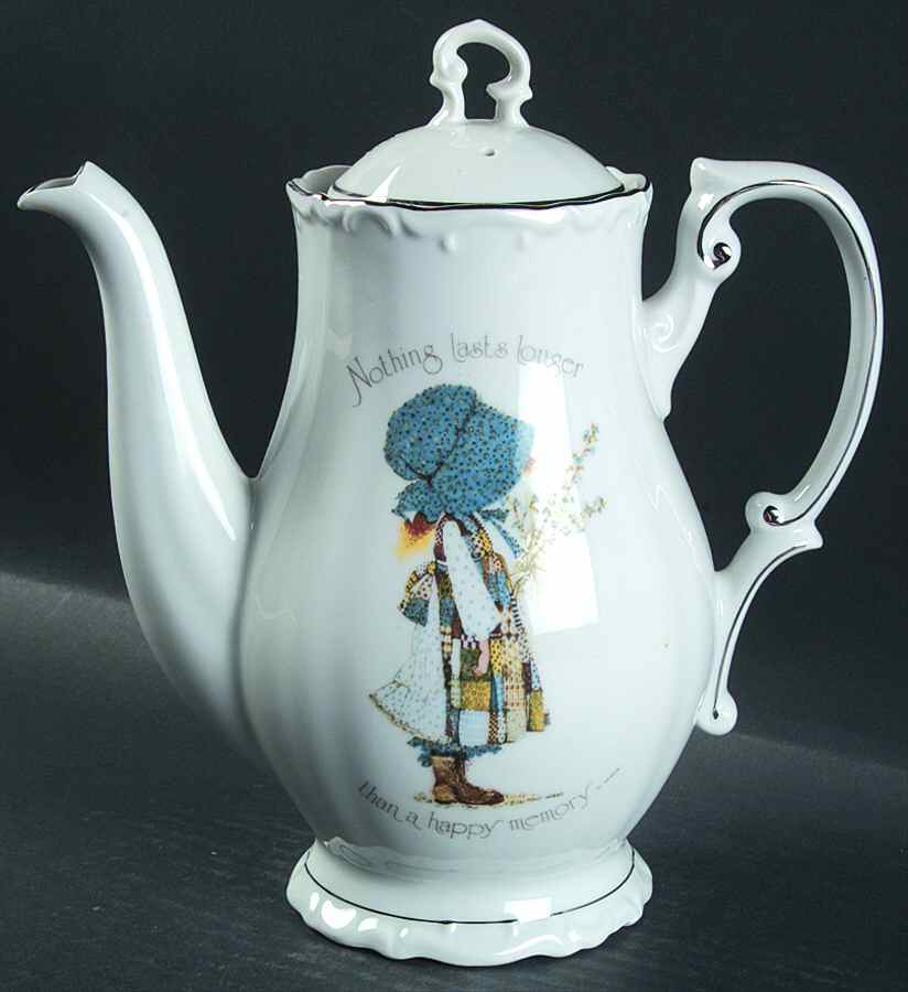 Blue Girl(Platinum) Coffee Pot & Lid by Holly Hobbie-1