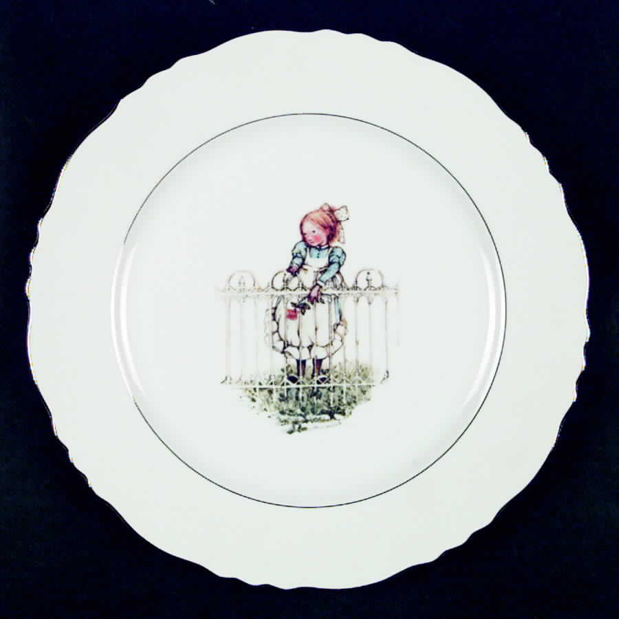 Girl with Rose Dinner Plate by Holly Hobbie-1