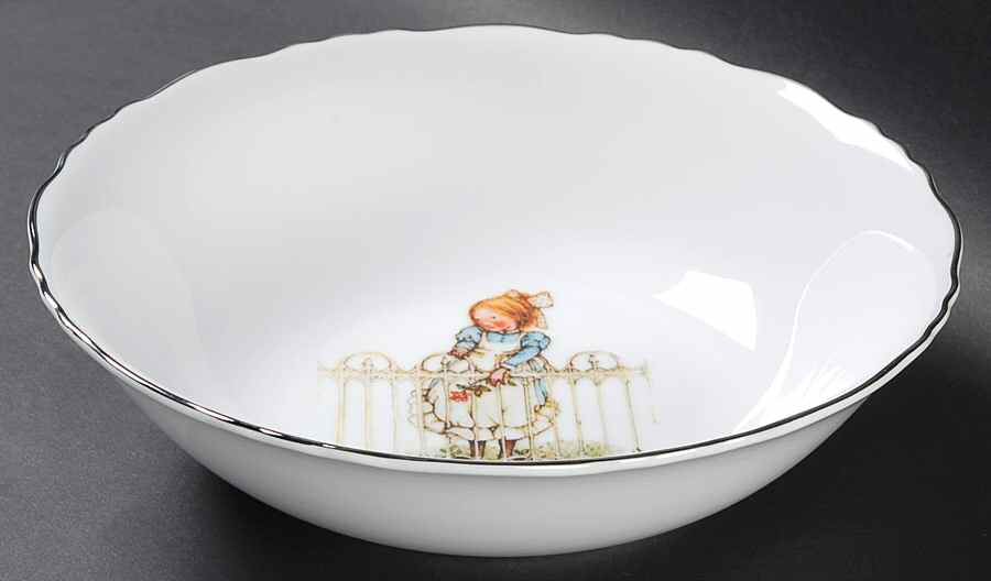 Girl with Rose 9" Round Vegetable Bowl by Holly Hobbie-1